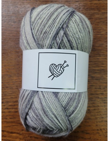 Laine Chaussettes 165 - Pack de 10 Pelotes de 50g Gris clair multico