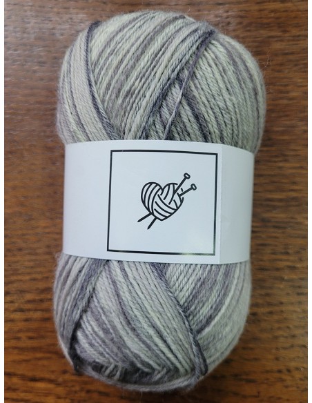 Laine Chaussettes 165 - Pack de 10 Pelotes de 50g Gris clair multico