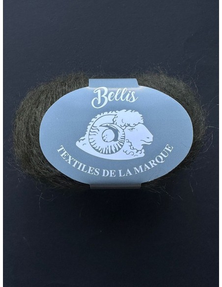 Bellis 26 - Pelote 48% Kid Mohair - Kaki foncé