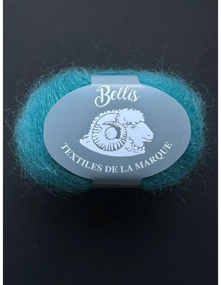 Bellis 24 - Pelote 48% Kid Mohair - Bleu