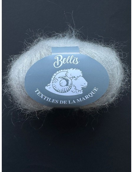 Bellis 65 - Pelote 48% Kid Mohair - Gris clair