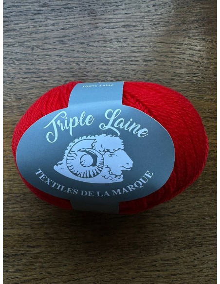 Triple laine 44 - Pelote Rouge