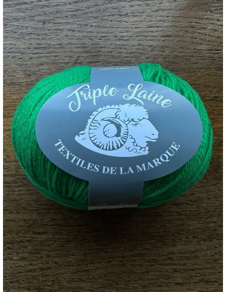 Triple laine 25 - Pelote Vert clair