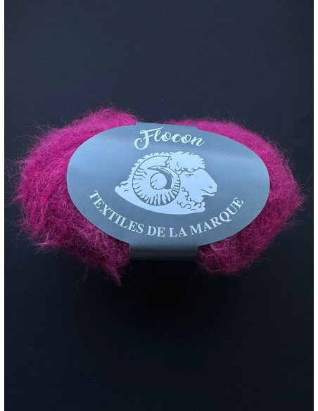 Flocon 106 - Pack de 10 Pelotes Fushia foncé