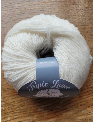 Triple Laine 80 - Pack de 10 Pelotes Ecru