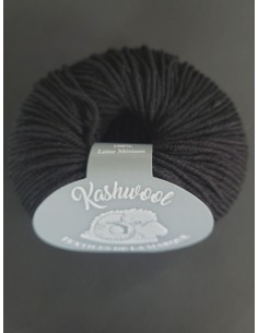Kashwool 361 - Pelote 100% Laine Mérinos - Noire