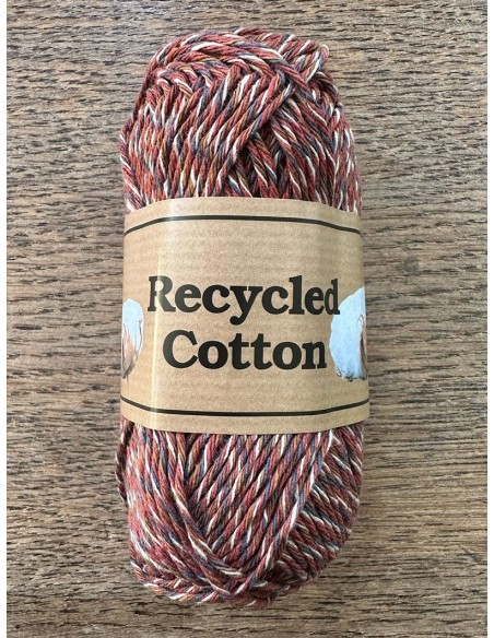 Recycled cotton - Pelote de Coton recyclé ROUILLE Chiné