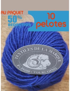 Alpage II 412 - Pack de 10 Pelotes Bleu roy
