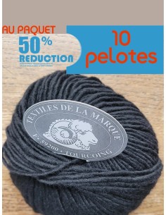 Alpage II 461 - Pack de 10 Pelotes Noir