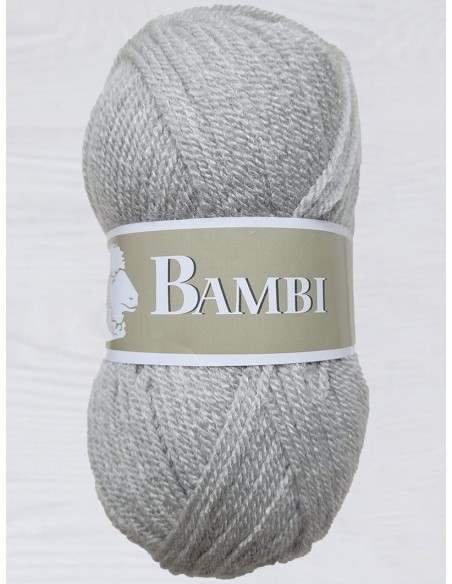 Bambi 564 - Pack de 10 Pelotes Gris clair
