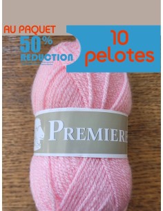 Pelote de fil à tricoter Polyester  100% Polyester Poids : 50g Longueur : 85m Aiguilles : 6 2