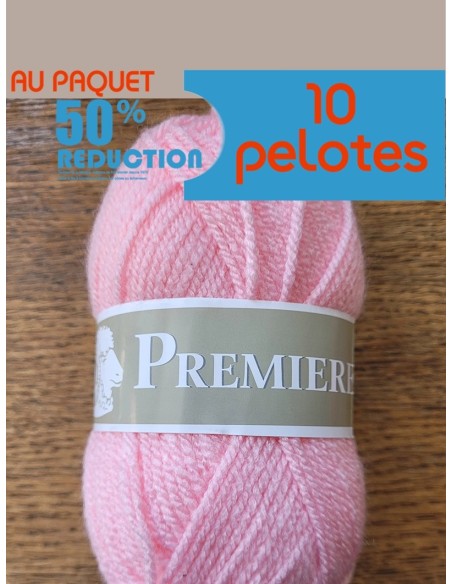 Pelote de fil à tricoter Polyester  100% Polyester Poids : 50g Longueur : 85m Aiguilles : 6