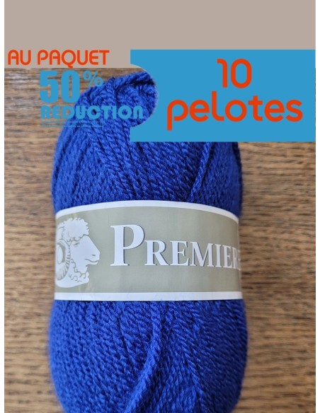 Pelote de fil à tricoter Polyester  100% Polyester Poids : 50g Longueur : 85m Aiguilles : 6