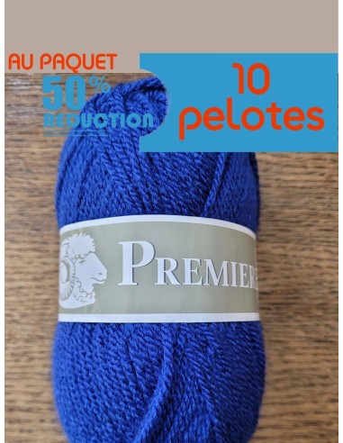 Pelote de fil à tricoter Polyester  100% Polyester Poids : 50g Longueur : 85m Aiguilles : 6