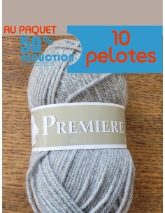 Pelote de fil à tricoter Polyester  100% Polyester Poids : 50g Longueur : 85m Aiguilles : 6 2