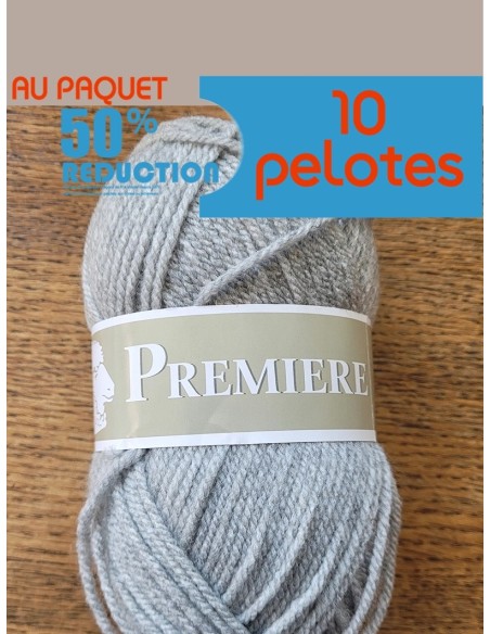 Pelote de fil à tricoter Polyester  100% Polyester Poids : 50g Longueur : 85m Aiguilles : 6