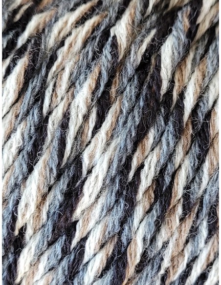 Mérino 5 - 122 Pelote Noir/Gris/Beige
