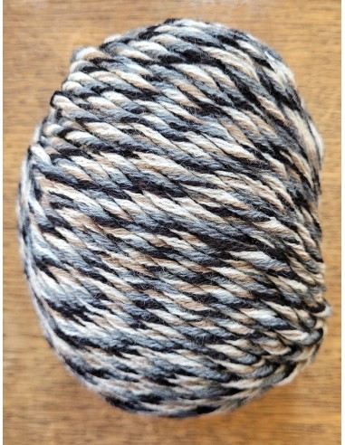 Mérino 5 - 122 Pelote Noir/Gris/Beige