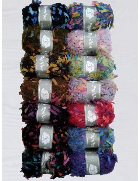 Pelote de fil à tricoter Polyester  100% Polyester Poids : 50g Longueur : 50m Aiguilles : 5,5-6