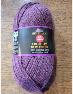 Everyday NEW TWEED 119 - Pelote 100g - Bordeaux tweedé