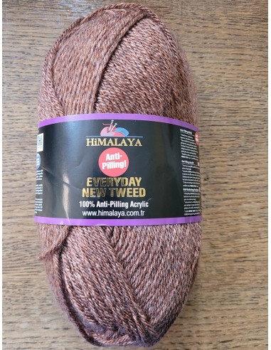 Everyday NEW TWEED 124 - Pelote 100g - Marron tweedé