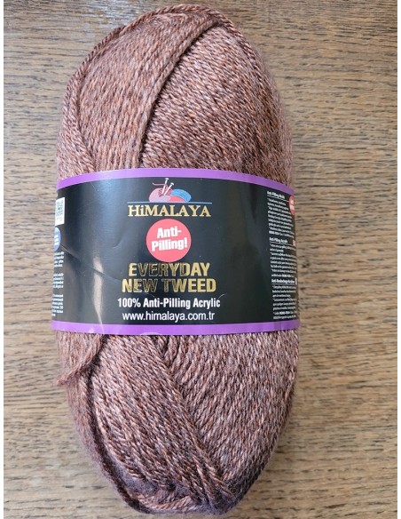 Everyday NEW TWEED 124 - Pelote 100g - Marron tweedé