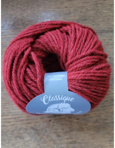 Classique 43 - Pelote Rouge foncé
