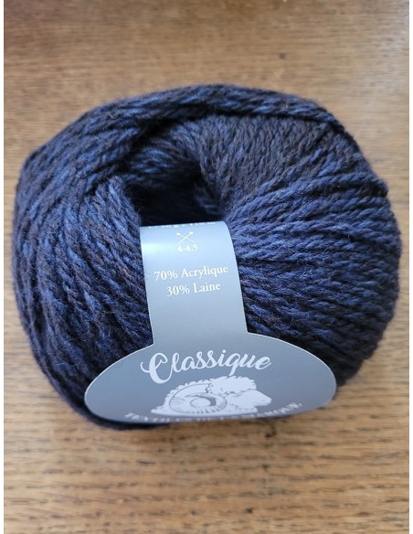 Classique 111  - Pelote Marine/Noir