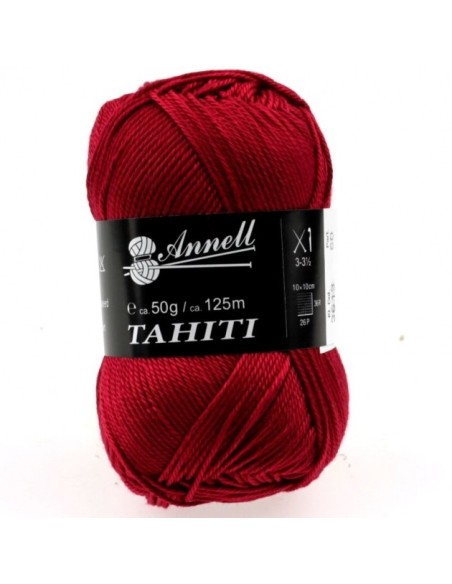 Tahiti 3610 - Pelote 100% Coton mercerisé - Bordeaux