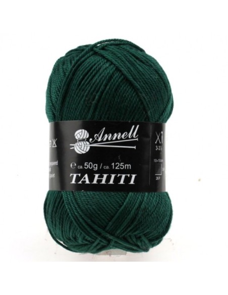 Tahiti 3645 - Pelote 100% Coton mercerisé - Sapin