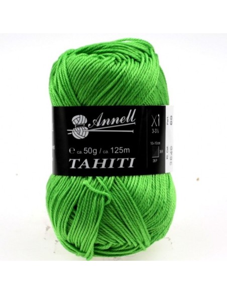 Tahiti 3649 - Pelote 100% Coton mercerisé - Pistache