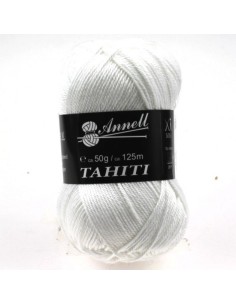 Tahiti 3643 - Pelote 100% Coton mercerisé - Blanc