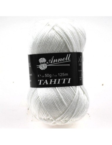 Tahiti 3643 - Pelote 100% Coton mercerisé - Blanc