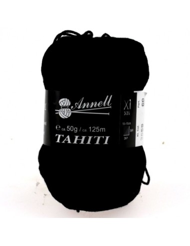 Tahiti 3659 - Pelote 100% Coton mercerisé - Noir