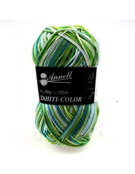 Tahiti Color 3541  - Pelote 100% Coton mercerisé - Multicolore