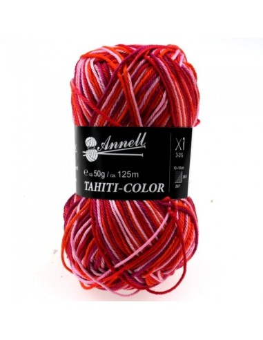 Tahiti Color 3542 - Pelote 100% Coton mercerisé - Multicolore