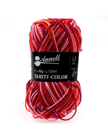 Tahiti Color 3542 - Pelote 100% Coton mercerisé - Multicolore
