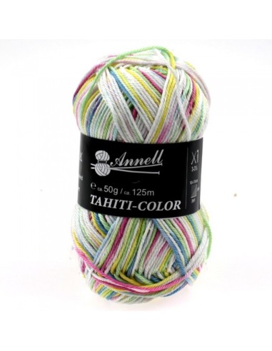 Tahiti Color 3543 - Pelote 100% Coton mercerisé - Multicolore