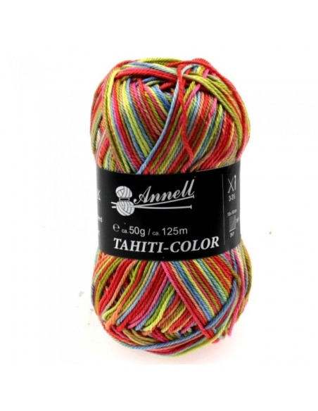 Tahiti Color  3547 - Pelote 100% Coton mercerisé - Multicolore
