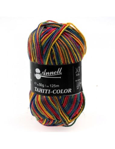 Tahiti Color 3548 - Pelote 100% Coton mercerisé - Multicolore