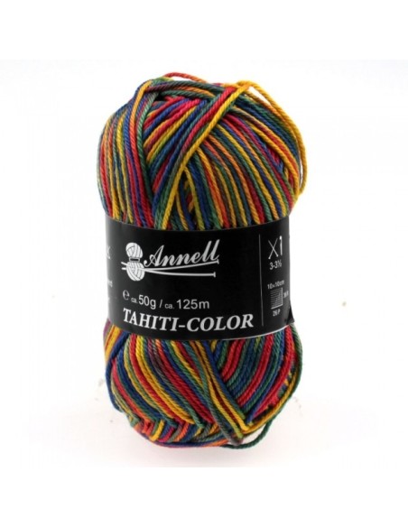 Tahiti Color 3548 - Pelote 100% Coton mercerisé - Multicolore