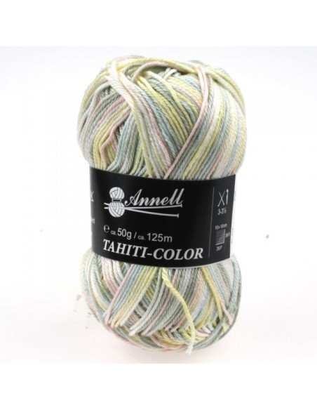 Tahiti Color 3550  - Pelote 100% Coton mercerisé - Multicolore