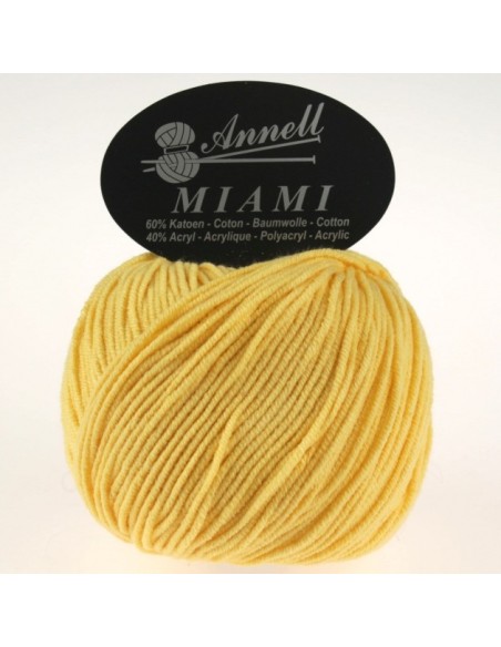Miami 8906 - Pelote 60% Coton - Jaune clair