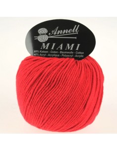 Miami 8912 - Pelote 60% Coton - Rouge vif