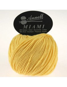 Miami 8914 - Pelote 60% Coton - Jaune clair pastel