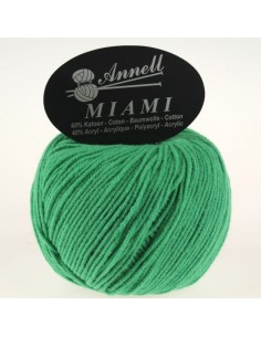 Miami 8924 - Pelote 60% Coton - Vert gazon