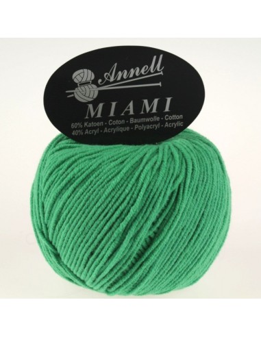 Miami 8924 - Pelote 60% Coton - Vert gazon