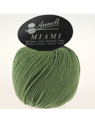 Miami 8925 - Pelote 60% Coton - Vert olive