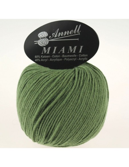 Miami 8925 - Pelote 60% Coton - Vert olive