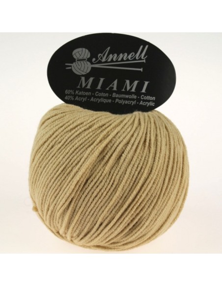 Miami 8928  - Pelote 60% Coton - Beige